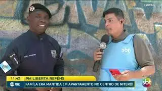 PM liberta reféns de traficantes em Niterói, na Região Metropolitana do Rio.
