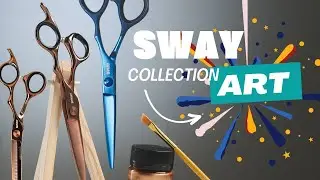 Ножицы для стрижки SWAY ART. Стильний дизайн та антиалергенне покриття