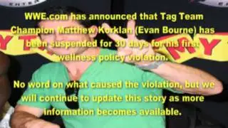 WWE Evan Bourne Suspended For 30 Days