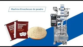 Machine ensacheuse de poudre pour sachets scell&eacute;s sur trois c&ocirc;t&eacute;s