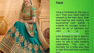 Bridal Lehenga Colors for 2018