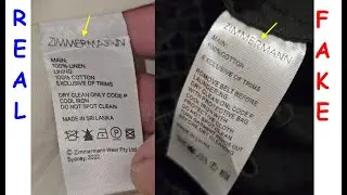 How to spot original Zimmermann dress. Zimmermann real vs fake comparison