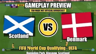 Scotland vs Denmark &ndash; FIFA World Cup Qualifying | Gameplay Preview | Fan-Made Simulation