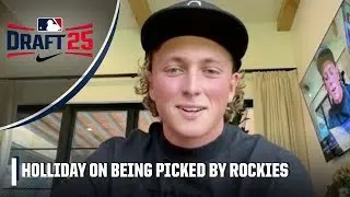 Ethan Holliday on the being drafted to the Rockies 27 years later after his dad | 2025 MLB Draft