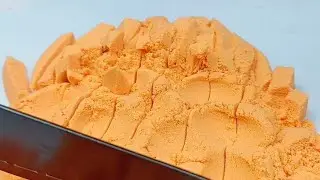 Sand ASMR Therapy: Sculpting and Cutting for Relaxation #asmrtherapy  #sleepbetter  #asmrsandart