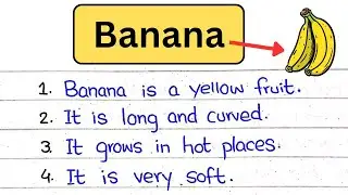 10 lines on Banana in English/ Banana par 10 line / Banana ke bare mein 10 lines