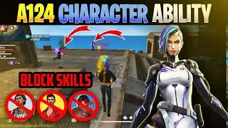 How to use A124 Character Ability / Free Fire a124 character ability