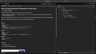 No Sound Leetcode 828: Count Unique Characters of All Substring of a Given String