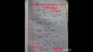 MSDSU#B.Ed 2nd Sem.2023 #Syllabus#Teacher Education#4 Paper#Rajputstudy#B.Ed2023#Shorts#Imp.Topic 📚