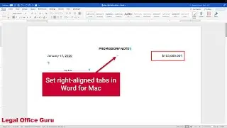 Setting right-aligned tabs in Word for Mac