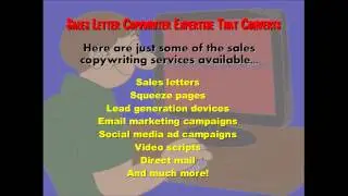 Professional Sales Letter Copywriting That Converts