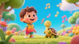 Ten Tiny Turtles Crawl Along | Fun Turtle Counting Song for Kids | Nursery Rhyme