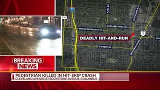 Pedestrian killed in north Columbus hit-skip