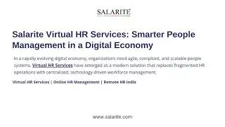 Salarite Virtual HR Services Smarter People Management in a Digital Economy