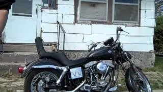 First cold kickstart `78 Shovelhead Superglide 4-6-2013