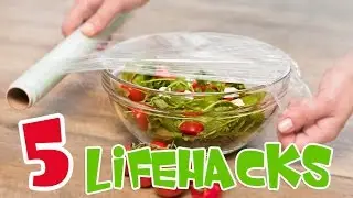 5 simple life hacks & tricks with plastic food wrap