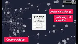 How to use particles JS | #javascript #animation #tutorial