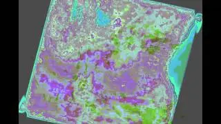 Фокальная статистика среднее значение по снимку Landsat 7 канал 5