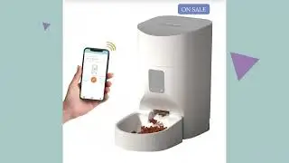 Lonely pets? Leave a message that its time for them to eat. 😀☺️🐾 This feeder is all you need.