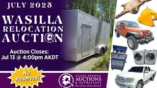 A Jeep, Tundra & Tools? Only at the Wasilla Relocation Auction! #auctionswork