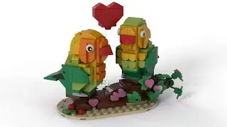 Lego 40522 Valentine Lovebirds Speed Build Studio Bricklink LDD by PLegoBB