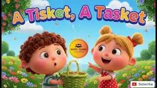 A Tisket A Tasket 🌈 | Kids Nursery Rhyme in 3D Cartoon Animation