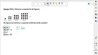 (Saego 2011). Observe a sequência de figuras. Na figura de número n, quantas bolinhas serão usados