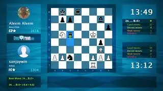 Chess Game Analysis: sanjaywin - Aleem Aleem : 1-0 (By ChessFriends.com)