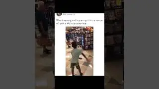 GROCERY STORE DANCE BATTLE BETWEEN TWO KIDS 🤣🕺 [via fuckjerry/IG]