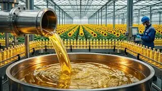 How Sunflower Oil Is Made in Factories | Inside a Modern Cooking Oil Plant (Full Process)
