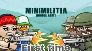 Playing mini militia for the first time | #Disvil | Hindi gameplay | 🤩🤩🤩😉😉😉