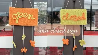 #13 CROCHET OPEN - CLOSED SIGN | M&Oacute;C BIỂN OPEN - CLOSED