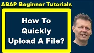 ABAP Beginners Tutorial: How To Quickly Upload A File?