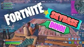 Fortnite Skybase on DINO ends in EPIC FAIL (Chapter 4 Season 3)(4K)