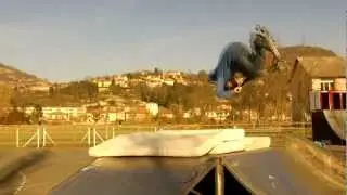 No comply frontflip attempt