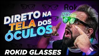 Uma TELA nos ÓCULOS! Eu PIREI. Rokid Glasses