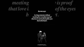 Karma says #psychology #facts #love #viral