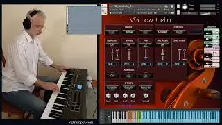 VG Jazz Cello Kontakt sample library. Strings vst plugin. wav nki