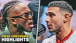 HIGHLIGHTS &bull; KSI vs Tommy Fury &bull; FINAL PRESS CONFERENCE | TRASH TALK & CHAOS &bull; DAZN & Misfits Boxing