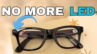 I remove the LED from Ray Ban Meta glasses and they still work! #raybanmeta #rayban 