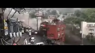 Japan Tsunami In Atami.