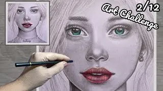 Realistic Portrait Drawing: FEBRUARY ✨ Art Challenge