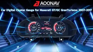 aoonav Car Digital Cluster Gauge for Maserati GT/GC GranTurismo 2007-2017 Variant Virtual Cockpit