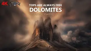 Peaks of the Dolomites. Drone, 4 k.TOPS ARE ALWAYS FREE