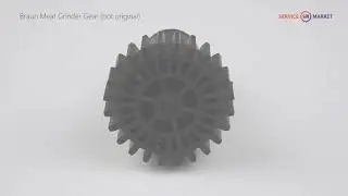 Шестерня с валом для мясорубки Braun (не оригинал)