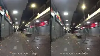 Sony AZ1 XAVC 25fps vs 50fps