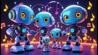 Two Little Robots Tell the Time + More Nursery Rhymes & Kids Songs