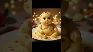 This rasmalai baby is melting hearts 🥹💛 One bite = pure happiness! #asmr #shorts  #satisfying #viral