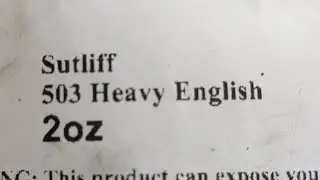 Sutliff heavy English