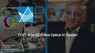 POET Wins Award for 2024's Best Optical AI Solution